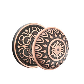 Emtek 8206-LN-US10B Lancaster Door Knob Privacy Set With Lancaster Rosette Oil Rubbed Bronze