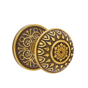 Emtek 8206-LN-US7 Lancaster Door Knob Privacy Set With Lancaster Rosette French Antique
