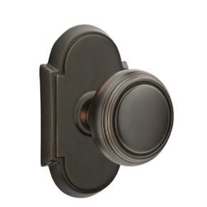 Emtek 8108-NW-US10B Norwich Door Knob Passage Set With #8 Rosette Oil Rubbed Bronze