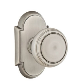 Emtek 8108-NW-US15A Norwich Door Knob Passage Set With #8 Rosette Pewter