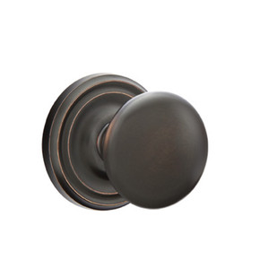 Emtek 8100-P-US10B Providence Door Knob Passage Set With Regular Rosette Oil Rubbed Bronze
