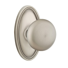 Emtek 8120-P-US15A Providence Door Knob Passage Set With Oval Rosette Pewter