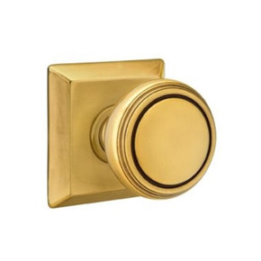 Emtek 8231-NW-US7 Norwich Door Knob Privacy Set With Quincy Rosette French Antique