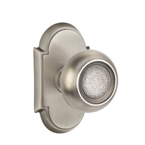 Emtek 8208-BT-US15A Belmont Door Knob Privacy Set With #8 Rosette Pewter