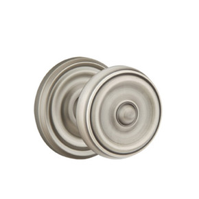 Emtek 8100-W-US15A Waverly Door Knob Passage Set With Regular Rosette Pewter