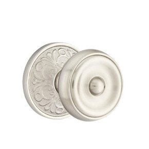 Emtek 8106-W-US15 Waverly Door Knob Passage Set With Lancaster Rosette Satin Nickel