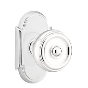Emtek 8208-W-US26 Waverly Door Knob Privacy Set With #8 Rosette Polished Chrome