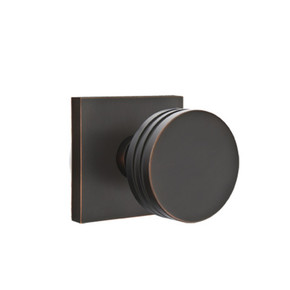 Emtek 5050-BN-US10B Bern Door Knob Dummy Set With Square Rosette Oil Rubbed Bronze