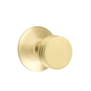 Emtek 5057-BN-US4 Bern Door Knob Dummy Set With Modern Rosette Satin Brass