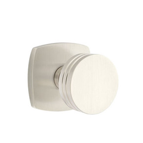 Emtek 5306-BN-US15 Bern Door Knob Dummy Set With Urban Modern Rosette Satin Nickel