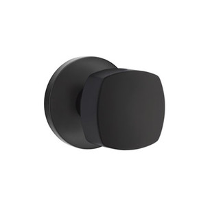 Emtek 5109-FRK-US19 Freestone Door Knob Passage Set With Disk Rosette Flat Black