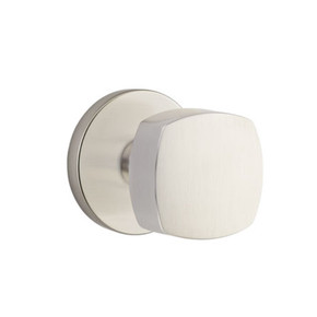 Emtek 5209-FRK-US15 Freestone Door Knob Privacy Set With Disk Rosette Satin Nickel