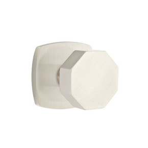 Emtek 5316-OCT-US15 Octagon Door Knob Passage Set With Urban Modern Rosette Satin Nickel