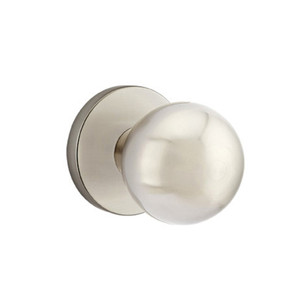Emtek 5109-OR-US15 Orb Door Knob Passage Set With Disk Rosette Satin Nickel