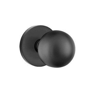 Emtek 5209-OR-US19 Orb Door Knob Privacy Set With Disk Rosette Flat Black