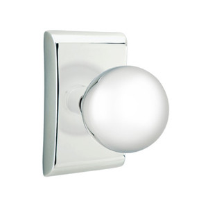 Emtek 5211-OR-US26 Orb Door Knob Privacy Set With Neos Rosette Polished Chrome