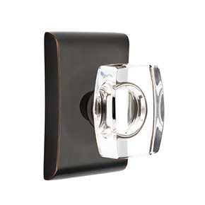 Emtek 5051-WS-US10B Windsor Door Knob Dummy Set With Neos Rosette Oil Rubbed Bronze