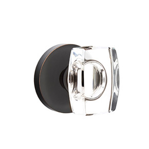 Emtek 5059-WS-US10B Windsor Door Knob Dummy Set With Disk Rosette Oil Rubbed Bronze