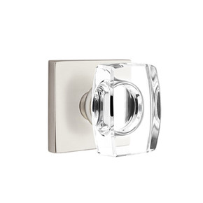 Emtek 5110-WS-US15 Windsor Door Knob Passage Set With Square Rosette Satin Nickel