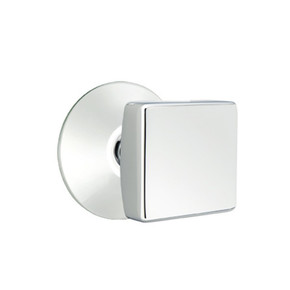 Emtek 5306-SQU-US26 Square Door Knob Dummy Set With Urban Modern Rosette Polished Chrome