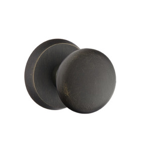 Emtek 7056-WC-MB Winchester Sandcast Bronze Door Knob Dummy Set With #2 Rosette Medium Bronze