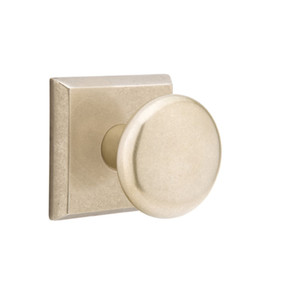 Emtek 7111-WC-TWB Winchester Sandcast Bronze Door Knob Passage Set With #6 Rosette Tumbled White Bronze