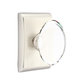 Emtek 5211-HT-US15 Hampton Door Knob Privacy Set With Neos Rosette Satin Nickel