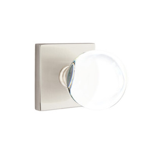 Emtek 5050-BL-US15 Bristol Door Knob Dummy Set With Square Rosette Satin Nickel
