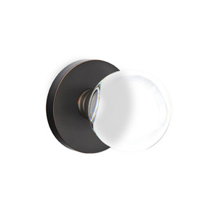Emtek 5109-BL-US10B Bristol Door Knob Passage Set With Disk Rosette Oil Rubbed Bronze