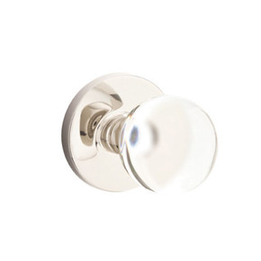 Emtek 5109-BL-US14 Bristol Door Knob Passage Set With Disk Rosette Polished Nickel