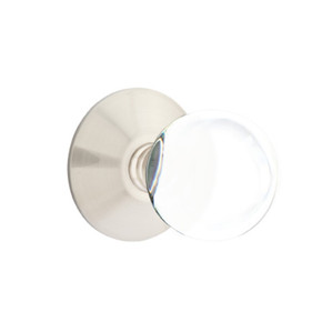 Emtek 5207-BL-US15 Bristol Door Knob Privacy Set With Modern Rosette Satin Nickel