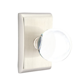 Emtek 5211-BL-US15 Bristol Door Knob Privacy Set With Neos Rosette Satin Nickel