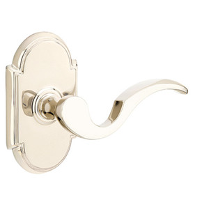 Emtek 8058-C-US14 Cortina Door Lever Dummy Set With #8 Rosette Polished Nickel