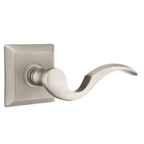Emtek 8531-C-US15A Cortina Door Lever Dummy Set With Quincy Rosette Pewter