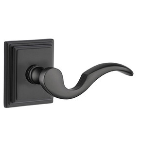 Emtek 8561-C-US19 Cortina Door Lever Dummy Set With Wilshire Rosette Flat Black