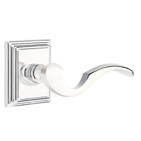Emtek 8561-C-US26 Cortina Door Lever Dummy Set With Wilshire Rosette Polished Chrome