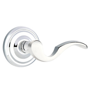 Emtek 8100-C-US26 Cortina Door Lever Passage Set With Regular Rosette Polished Chrome