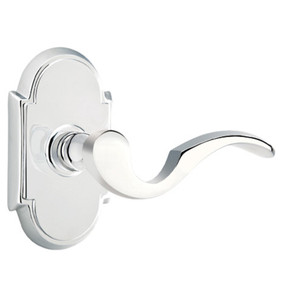 Emtek 8108-C-US26 Cortina Door Lever Passage Set With #8 Rosette Polished Chrome