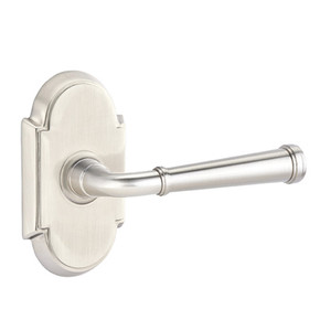Emtek 8058-ME-US15 Merrimack Door Lever Dummy Set With #8 Rosette Satin Nickel