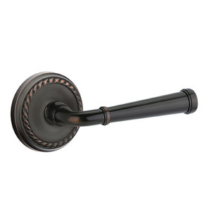 Emtek 8101-ME-US10B Merrimack Door Lever Passage Set With Rope Rosette Oil Rubbed Bronze