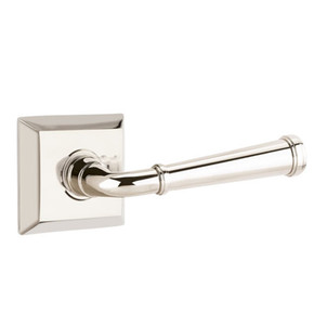 Emtek 8131-ME-US14 Merrimack Door Lever Passage Set With Quincy Rosette Polished Nickel