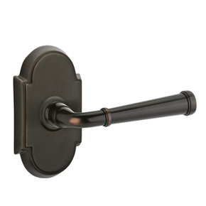 Emtek 8208-ME-US10B Merrimack Door Lever Privacy Set With #8 Rosette Oil Rubbed Bronze