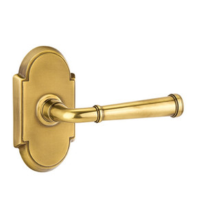 Emtek 8208-ME-US7 Merrimack Door Lever Privacy Set With #8 Rosette French Antique