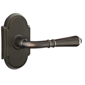 Emtek 8058-T-US10B Turino Door Lever Dummy Set With #8 Rosette Oil Rubbed Bronze