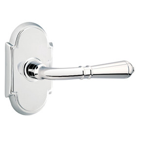 Emtek 8058-T-US26 Turino Door Lever Dummy Set With #8 Rosette Polished Chrome