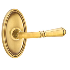 Emtek 8520-T-US7 Turino Door Lever Dummy Set With Oval Rosette French Antique