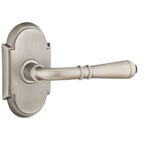 Emtek 8108-T-US15A Turino Door Lever Passage Set With #8 Rosette Pewter