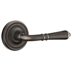 Emtek 8200-T-US10B Turino Door Lever Privacy Set With Regular Rosette Oil Rubbed Bronze