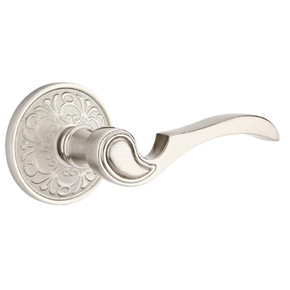 Emtek 8056-CV-US15 Coventry Door Lever Dummy Set With Lancaster Rosette Satin Nickel