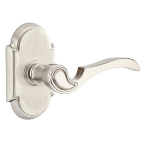 Emtek 8058-CV-US15 Coventry Door Lever Dummy Set With #8 Rosette Satin Nickel